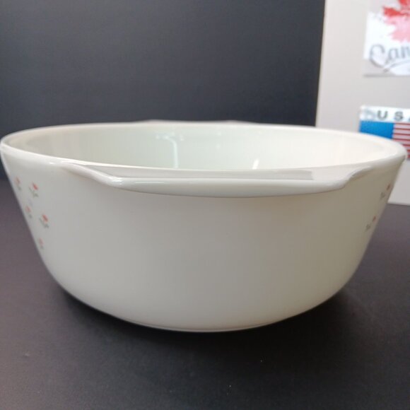 Vintage 80s Pyrex Laura Ashley Tulips Casserole Dish Made In England 9” - Picture 12 of 16